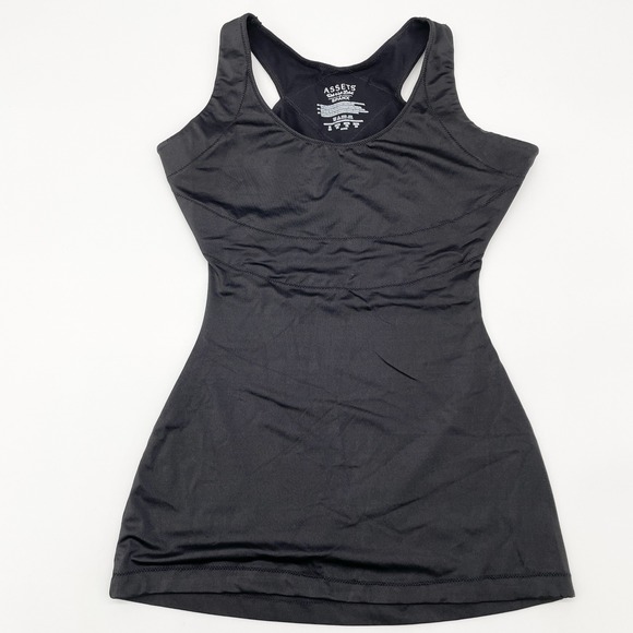 Spanx Womens Assets Red Hot Label Shaping Camisole Medium Black Tank Top - Picture 1 of 6